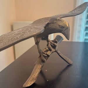 Elegant Bronze Bird Sculpture